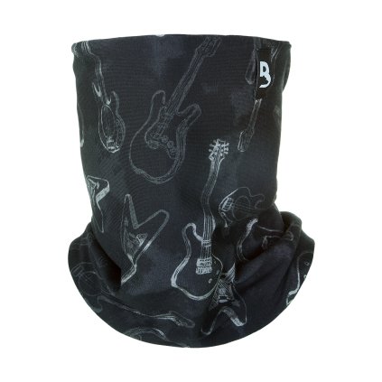 Schlauchschal gefüttert Outlast® - Schwarze Gitarren/Schwarz