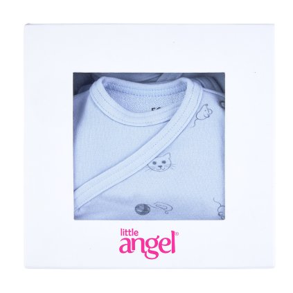 Wickelbody Set Langarm Outlast® - Hellblau