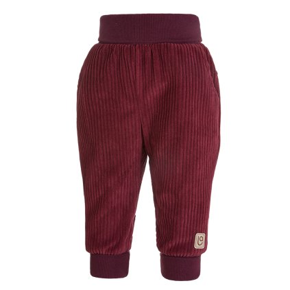 Cordhose mit Bündchen - Bordeaux