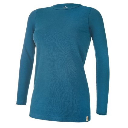 Damen T-Shirt lange Ärmel Outlast® - Dunkel Smaragdgrün