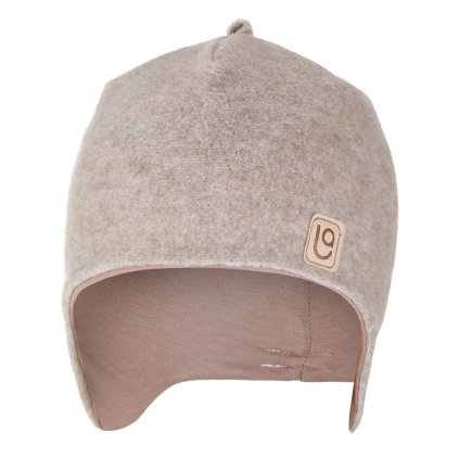 Mütze mit Ohrenschutz FLEECE BAMBUS Outlast® - Braun Meliert/Nuss