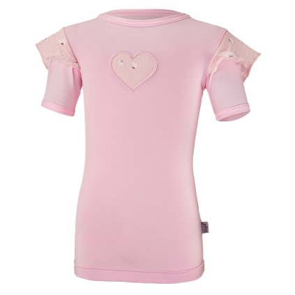 T-Shirt für Mädchen dünn kurzer Ärmel Outlast® - babyrosa