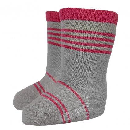 Socken STYL ANGEL - Outlast® - dunkelgrau/himbeere