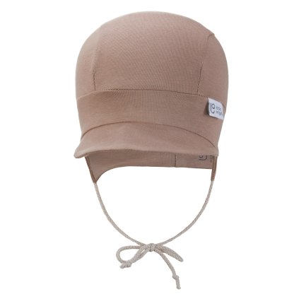 Bindemütze mit Schirm dünn Outlast® - Nuss