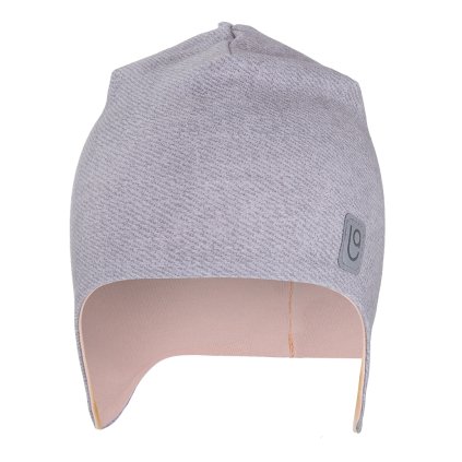 Gefütterte Mütze mit Ohrenschutz Outlast® - Grau/Hellpudrig
