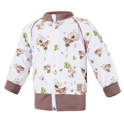 Gefütterte Sweatjacke Outlast® - Mäuschen/Nuss