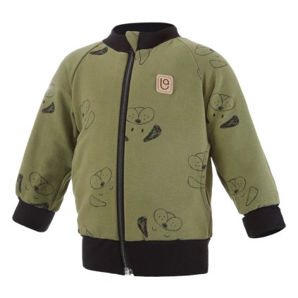 Sweatjacke - Grün Hündchen