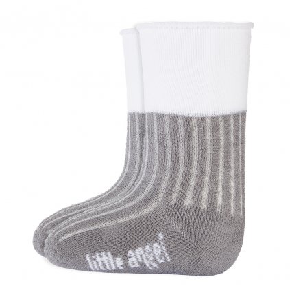 Socken Frottee Outlast® - dunkelgrau/weiß