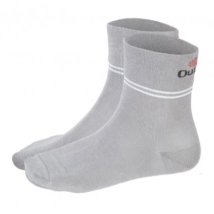 Socken Outlast® - dunkelgrau/Streifen weiß