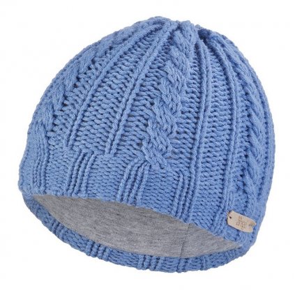 Mütze gestrickt Zopfmuster Outlast® - hellblau (Größe 1 | 36-38 cm)