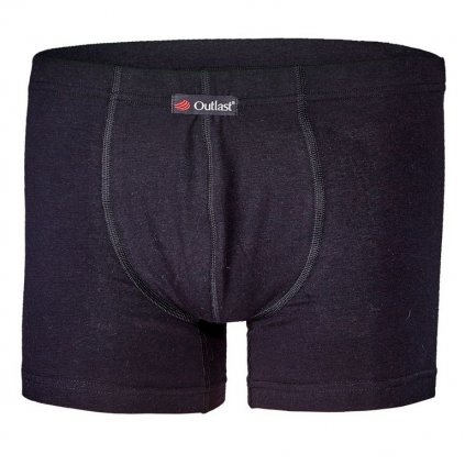 Boxershorts dünn Flachnaht Outlast® - schwarz