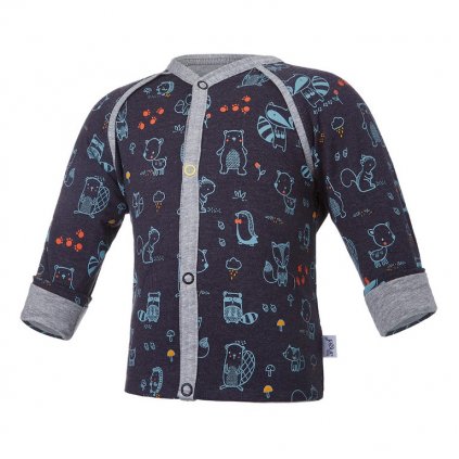 Jacke gefüttert ANIMALS Outlast® - dunkelblau/grau meliert (Größe 50-56)