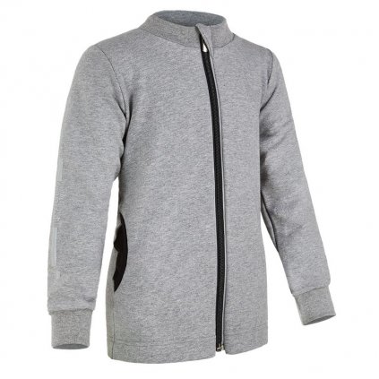 Sweatshirt REFLEX aufknöpfbar Outlast® - grau meliert