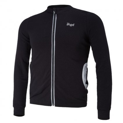 Sweatshirt REFLEX aufknöpfbar Outlast® - schwarz