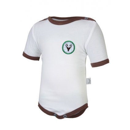 Body KA Tracht Outlast® - weiss/Hirsch (Größe 56)