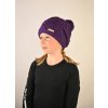 Strickmütze mit Pompon Outlast® - lila