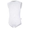 Trägerbody dünn Outlast® - Streifen weissgrau melange