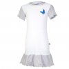 Nachthemd dünn DEBRA Outlast® - weiß/Schmetterling (Größe 134)