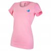 Damen T-Shirt dünn kurzer Ärmel DEBRA Outlast® - altrosa/Schmetterling