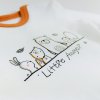 Body langer Ärmel Tiere Outlast® - weiß/honigfarbig