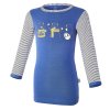 T-Shirt langer Ärmel Motiv Outlast® - indigo-Bären/Streifen