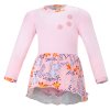 Body Kleid dünn langer Ärmel Outlast® - babyrosa/rosa Blumen