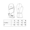 Handschuhe mit Daumen Outlast® - schwarz/Stickerei grau