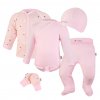 Erstlingsset BIO Outlast® - hellrosa Sternchen/babyrosa