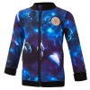 Zip Up Kinder Sweatjacke gefüttert Outlast® - Kosmos/royalblau