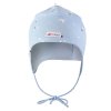 Mütze zum Binden gefüttert BIO Outlast® - hellblau Sternchen/hellblau