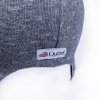 Kindermütze Beanie mit Ohrenschutz gefüttert GLANZ Outlast® - Dunkelgrau Meliert/Babyrosa