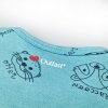 Kinder T-Shirt lange Ärmel DRUCK Outlast® - Dunkeltürkis Tiere
