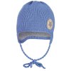 Kinder Strickmütze zum Binden LA Outlast® - Metallicfarbe