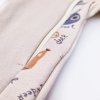 Baby Overall langer Ärmel DRUCK Outlast® - Latte/Latte Bunte Tiere