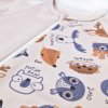 Baby Overall langer Ärmel DRUCK Outlast® - Latte/Latte Bunte Tiere