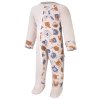 Baby Overall langer Ärmel DRUCK Outlast® - Latte/Latte Bunte Tiere