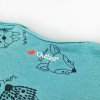 Baby Body DRUCK Outlast® - Dunkeltürkis Tiere/Dunkeltürkis