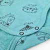 Baby Body DRUCK Outlast® - Dunkeltürkis Tiere/Dunkeltürkis