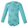 Baby Body DRUCK Outlast® - Dunkeltürkis Tiere/Dunkeltürkis