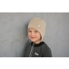 Kindermütze Beanie mit Ohrenschutz gefüttert Outlast® - Beige/Pearl