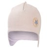 Kindermütze Beanie mit Ohrenschutz gefüttert Outlast® - Beige/Pearl