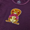 Kinder T-Shirt lange Ärmel Motiv Outlast® - Pflaumenfarbe