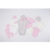 Overall gefüttert langer Ärmel Outlast® - Weiß Löwen/Babyrosa
