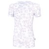 Mädchen T-Shirt dünn DRUCK kurzer Ärmel Outlast® - Weiß Blümchen