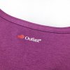 Damen T-Shirt kurzer Ärmel dünn Outlast® - Pflaumenfarbe