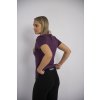 Damen T-Shirt kurzer Ärmel dünn Outlast® - Pflaumenfarbe