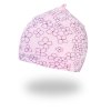 Beanie Mütze dünn DRUCK Outlast® - Babyrosa Blümchen