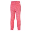 Leggings dünn DRUCK Outlast® - Erdbeerrot Blümchen