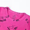 Kinder T-Shirt Langarm DRUCK Outlast® - Rosa Waschbären