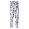 Leggings - Dunkelgrau Blumen